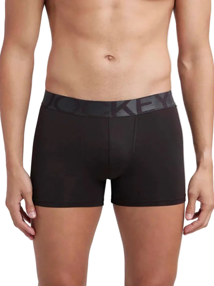 Men's Tactel Microfiber Elastane Stretch Solid Brown Trunk