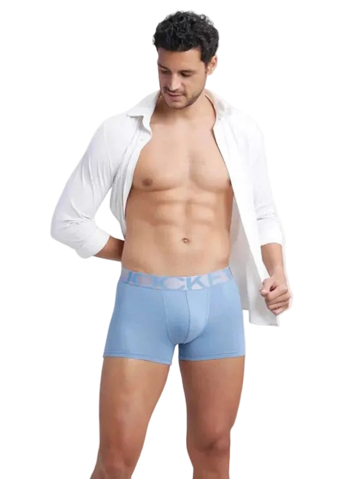 Men's Tactel Microfiber Elastane Stretch Blue Shadow Trunk