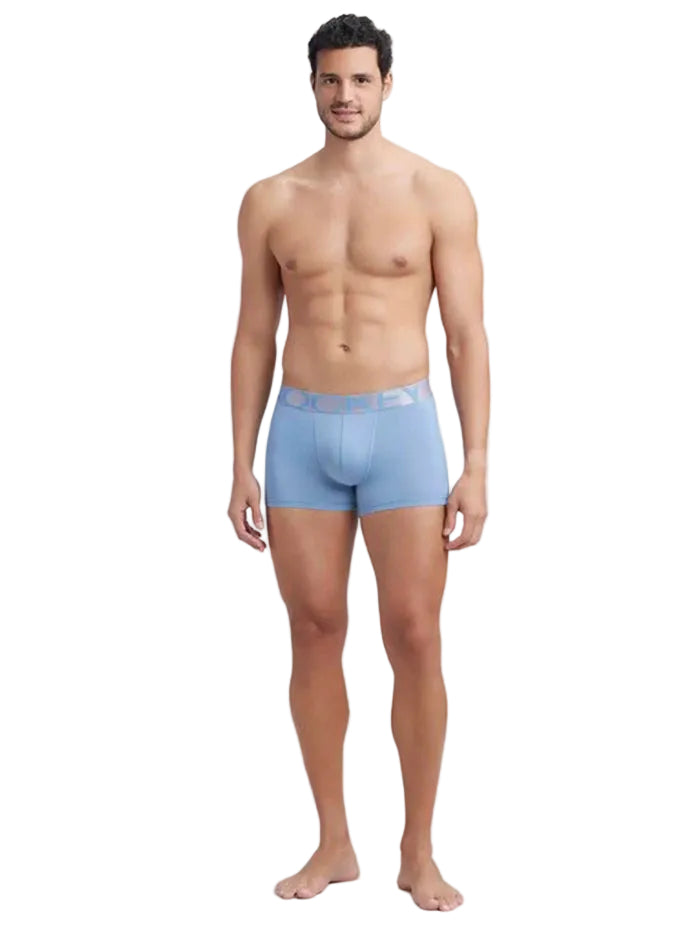 Men's Tactel Microfiber Elastane Stretch Blue Shadow Trunk