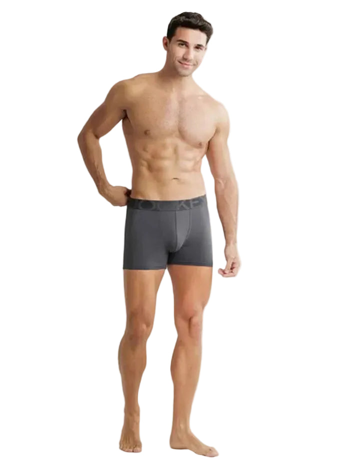 Men's Tactel Microfiber Elastane Stretch Ebony Trunk