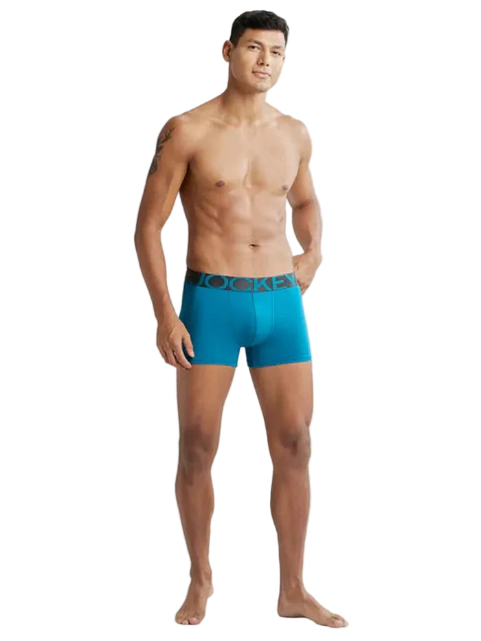 Men's Tactel Microfiber Elastane Stretch Ocean Depth Trunk