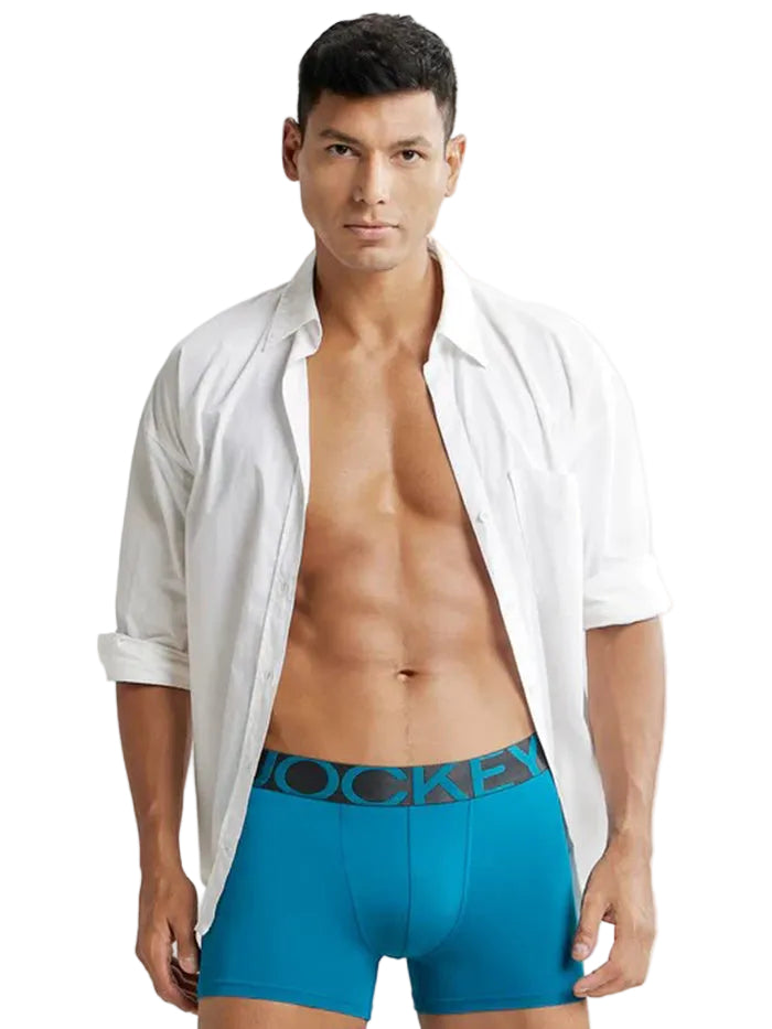 Men's Tactel Microfiber Elastane Stretch Ocean Depth Trunk