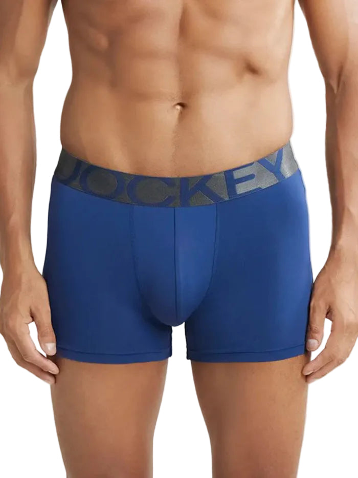 Men's Tactel Microfiber Elastane Stretch Royal Blue Trunk
