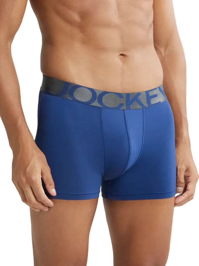 Men's Tactel Microfiber Elastane Stretch Royal Blue Trunk
