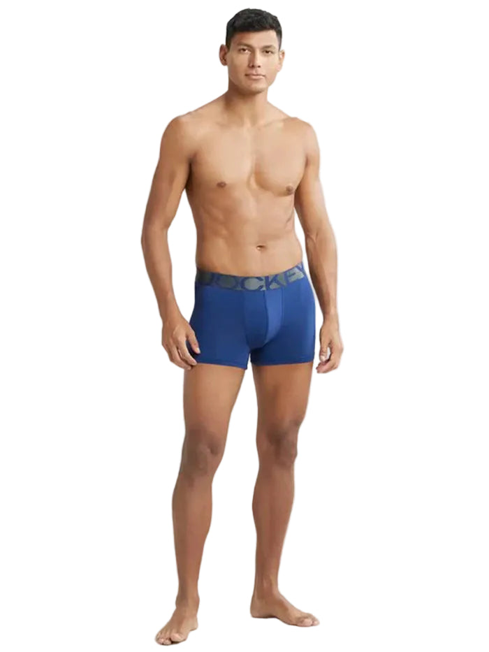 Men's Tactel Microfiber Elastane Stretch Royal Blue Trunk