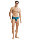 Men&#39;s Tactel Microfiber Elastane Stretch Ocean Depth Prints Printed Brief