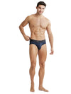 Men&#39;s Microfiber Elastane Stretch Printed Brief - True Navy Printed