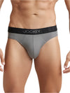 Men&#39;s Supima Cotton Elastane Stretch Solid Gunmetal Brief