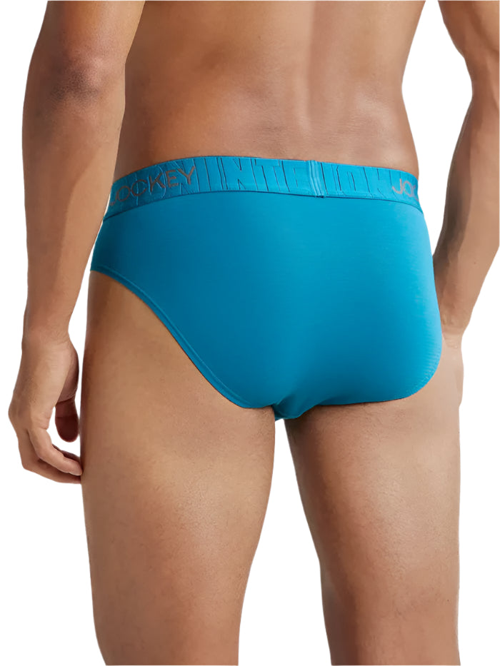 Men's Supima Cotton Elastane Stretch Solid Ocean Depth Brief