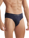 Men&#39;s Supima Cotton Elastane Stretch Solid True Navy Brief