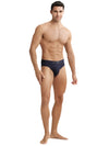 Men&#39;s Supima Cotton Elastane Stretch Solid True Navy Brief