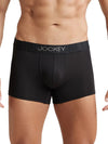 Men&#39;s Supima Cotton Elastane Stretch Solid Black Trunk with Ultrasoft Waistband