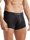 Men&#39;s Supima Cotton Elastane Stretch Solid Black Trunk with Ultrasoft Waistband