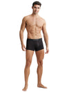 Men&#39;s Supima Cotton Elastane Stretch Solid Black Trunk with Ultrasoft Waistband