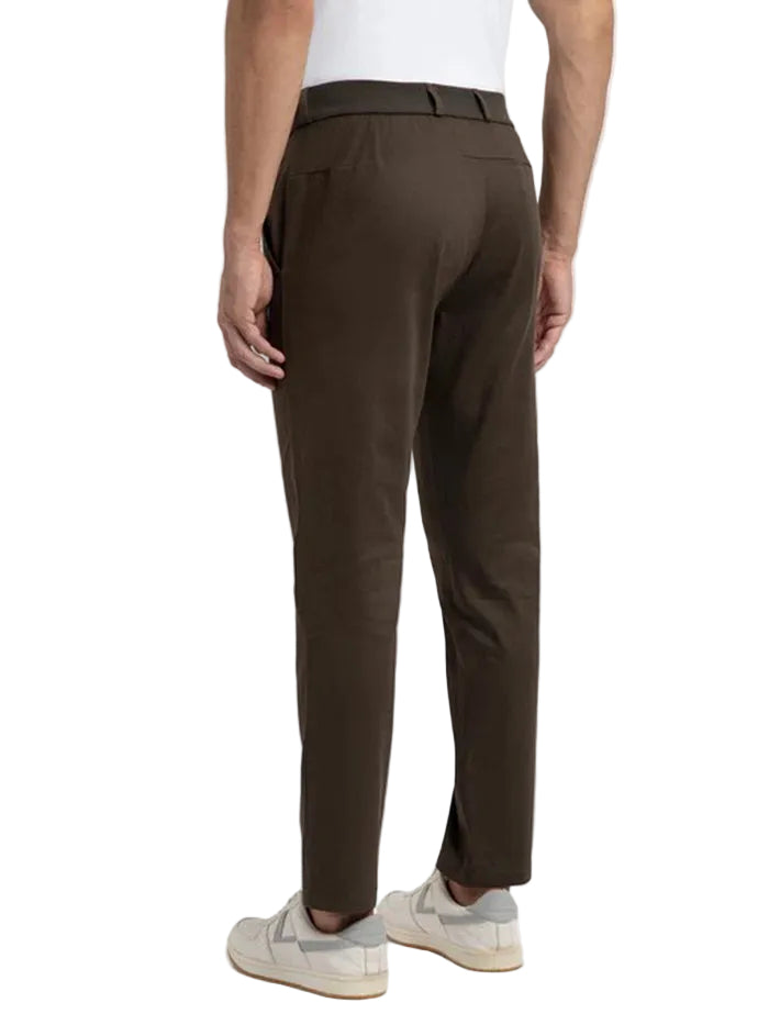 Super Combed Cotton Rich Elastane Fabric Slim Fit All Day Pants - Black Olive