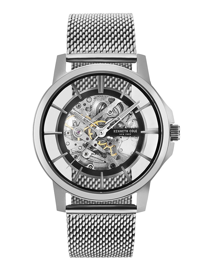 KENNETH COLE MEN'S AUTOMATIC LEATHER WATCH