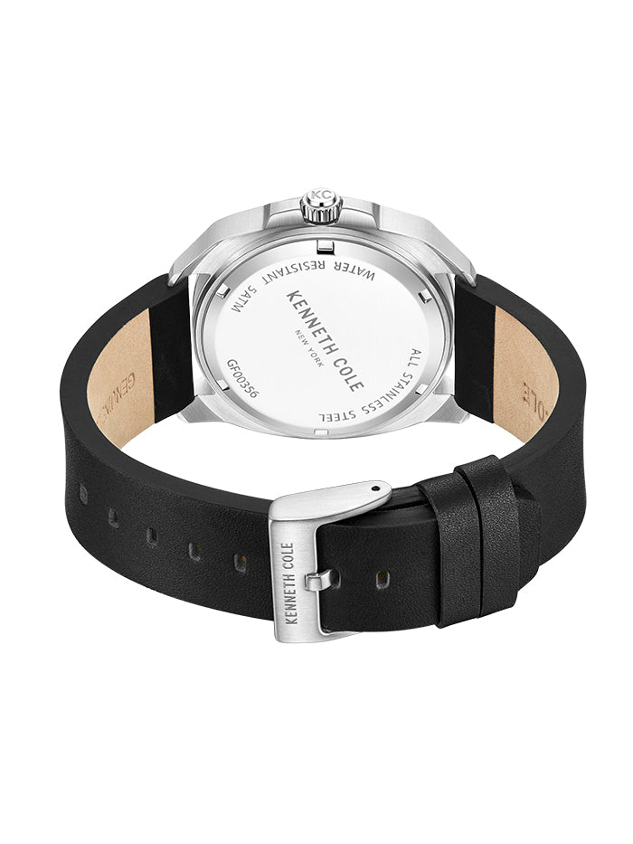 KENNETH COLE LEATHER STRAP DRESS SPORT MEN&#39;S WATCH