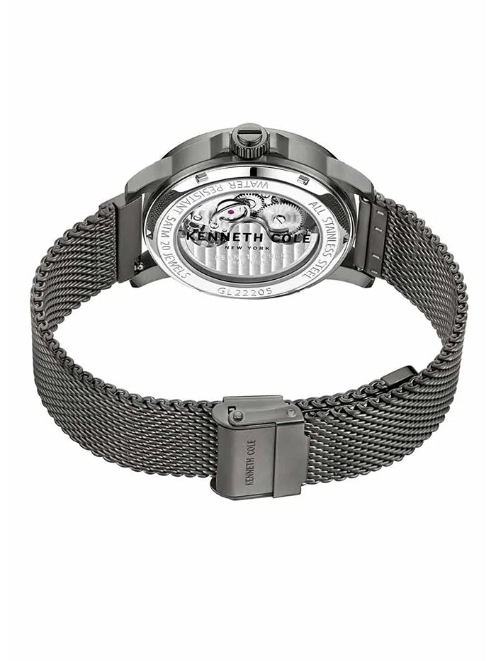 Kenneth Cole Stainless Steel Automatic Skeleton Watch