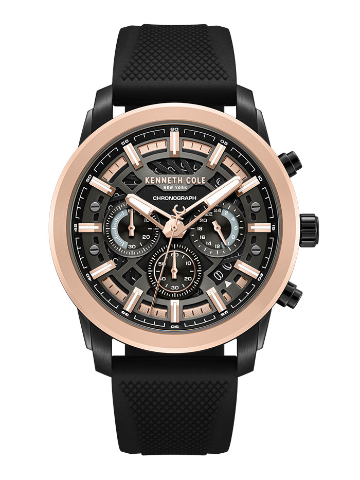 Kenneth Cole Chronograph Quartz Men's Black Watch