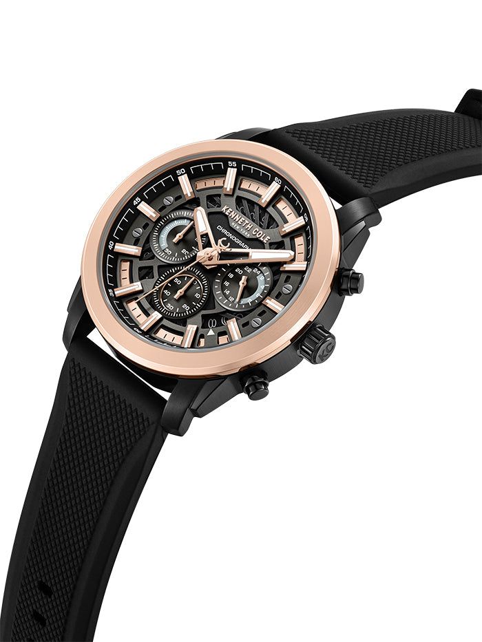 Kenneth Cole Chronograph Quartz Men's Black Watch