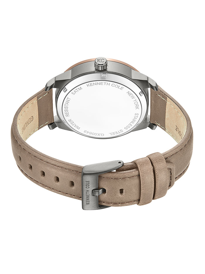 Kenneth Cole Men's Automatic Leather Watch