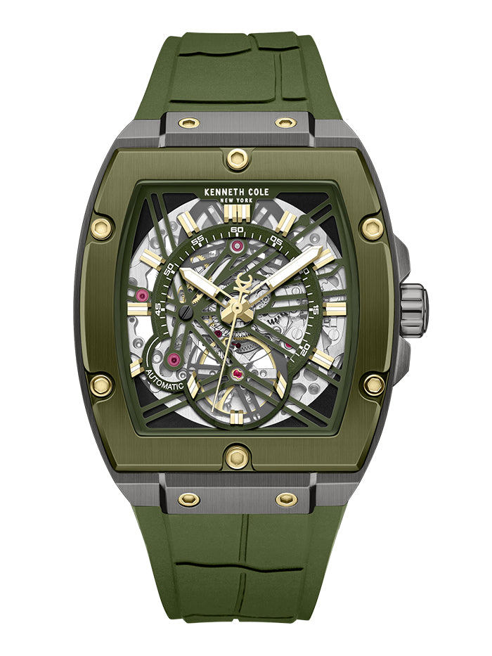 Kenneth Cole Men's Automatic Silicone Watch