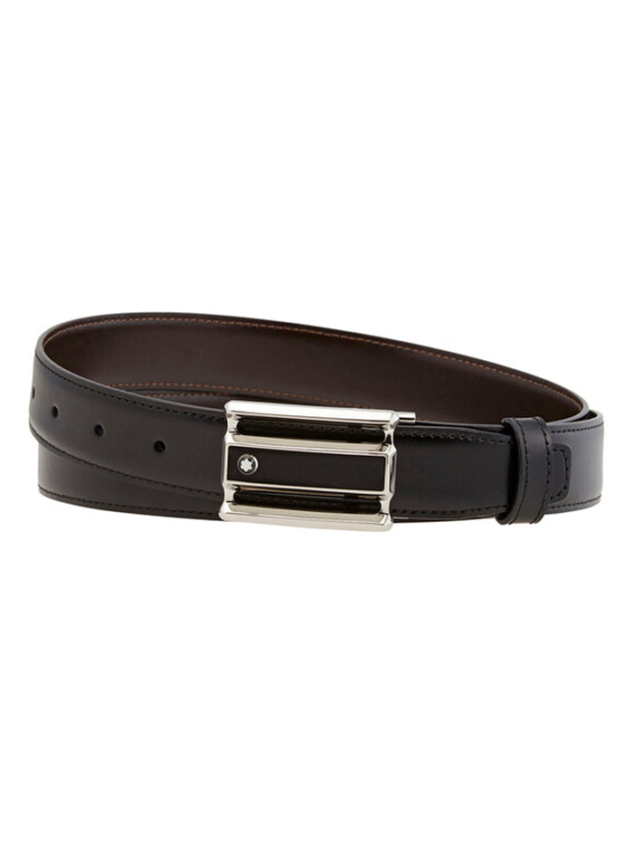 MONTBLANC BLACK/BROWN 30 MM REVERSIBLE LEATHER BELT
