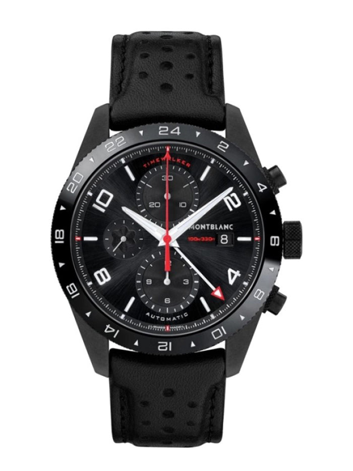 TIMEWALKER STEEL CERAMIC 43MM AUTOMATIC 25 JEWELS BLACK DIAL