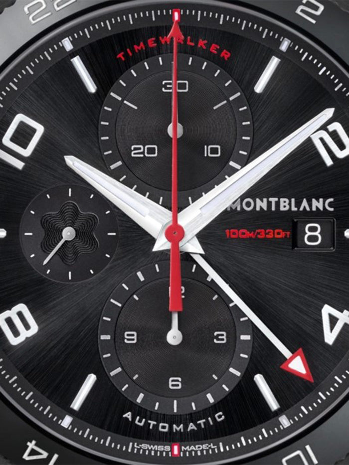 TIMEWALKER STEEL CERAMIC 43MM AUTOMATIC 25 JEWELS BLACK DIAL