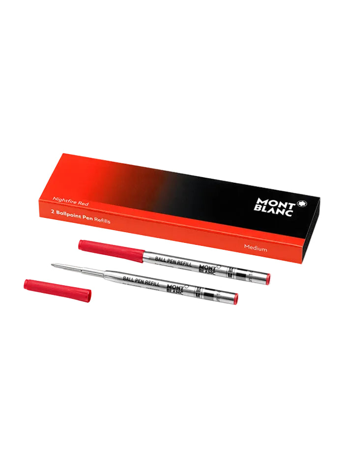MONTBLANC 2 BALLPOINT PEN REFILL (M) NIGHTFIRE RED