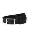 Montblanc - Black 35 mm leather belt