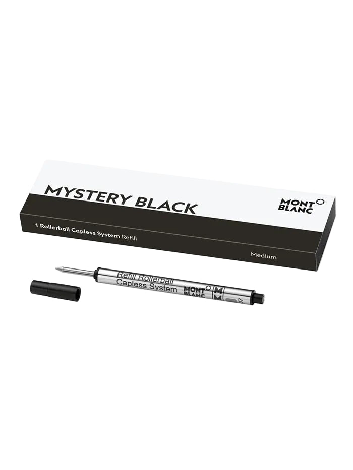 1 ROLLERBALL PEN CAPLESS SYSTEM REFILLS MEDIUM - MYSTERY BLACK