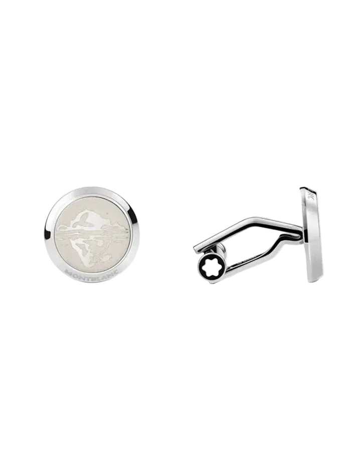 MONTBLANC 1858 ICE SEA CUFFLINKS