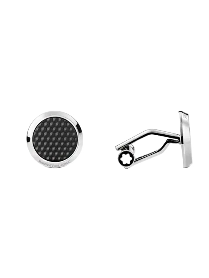 Meisterstück Cufflinks with Patterned Lacquer Inlay