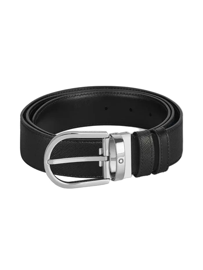 HORSESHOE SARTORIAL LEATHER 35 MM REVERSIBLE BELT