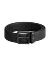 Montblanc -Black 35 mm leather belt