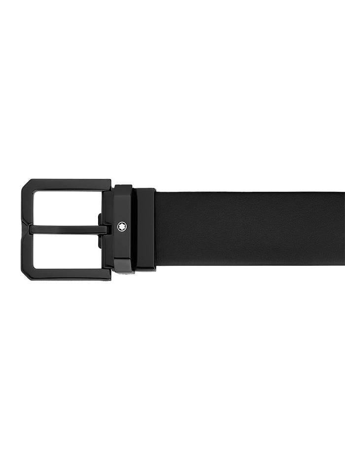 Montblanc -Black 35 mm leather belt