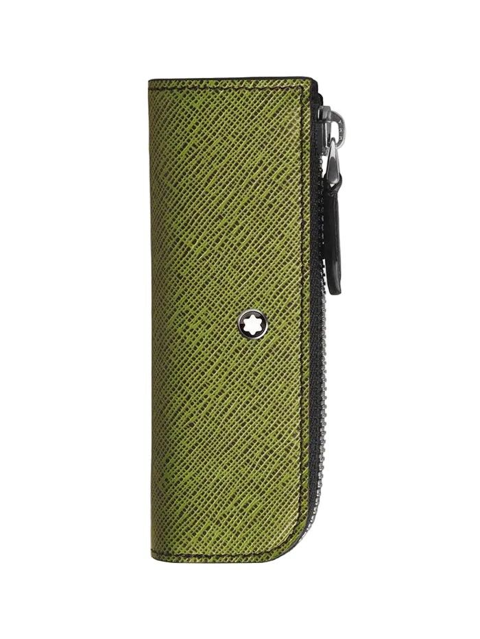 1-PEN POUCH HERITAGE ROUGE ET NOIR BABY IN SARTORIAL LEATHER