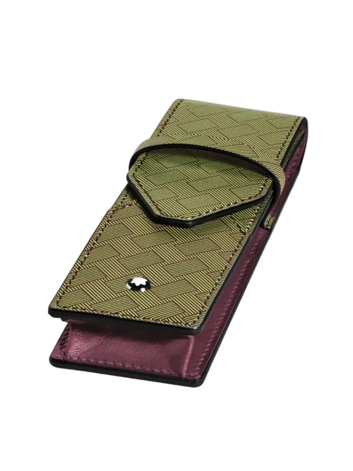 EXTREME 3.0 2 PEN POUCH - LEATHER - MULTILIME / CASSIS