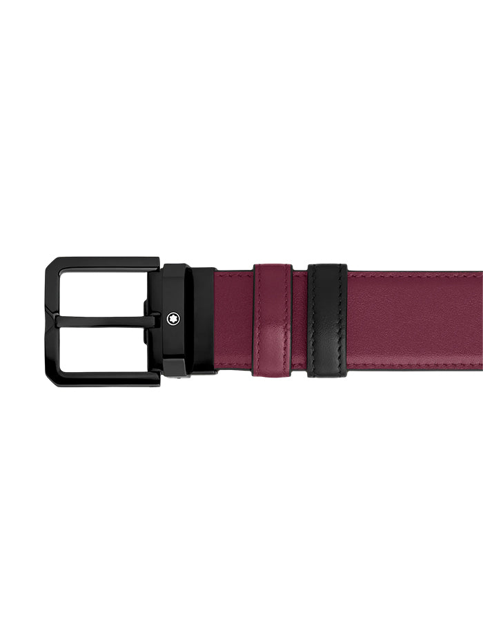 CASSIS/BLACK 35 MM REVERSIBLE LEATHER BELT