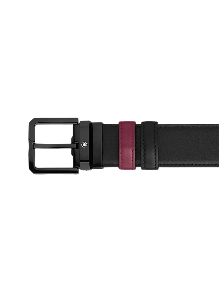 CASSIS/BLACK 35 MM REVERSIBLE LEATHER BELT