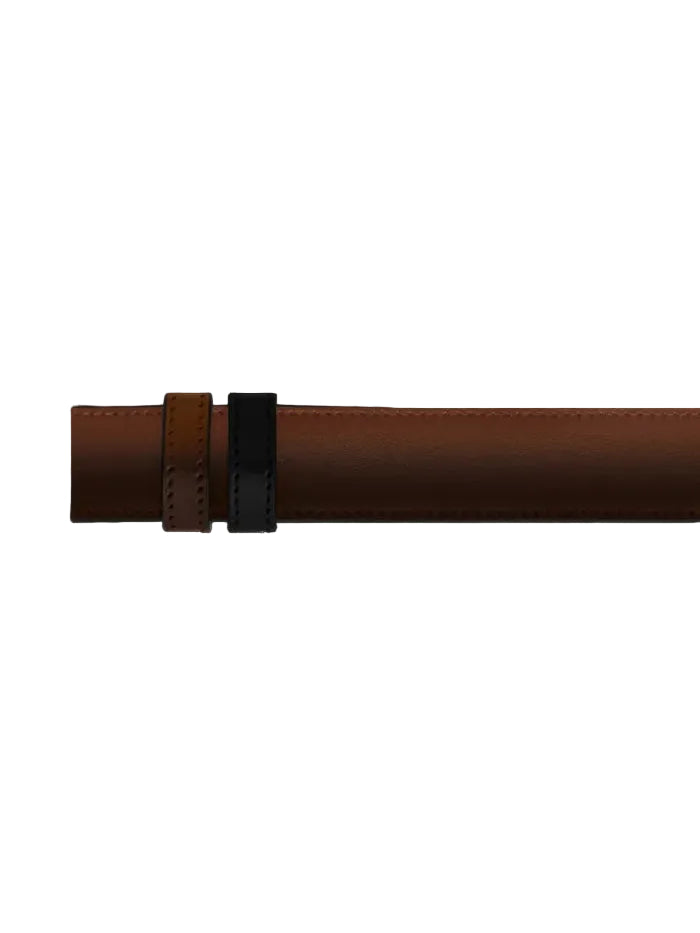MONTBLANC MEISTERSTÜCK BROWN/BLACK 30MM REVERSIBLE LEATHER STRAP