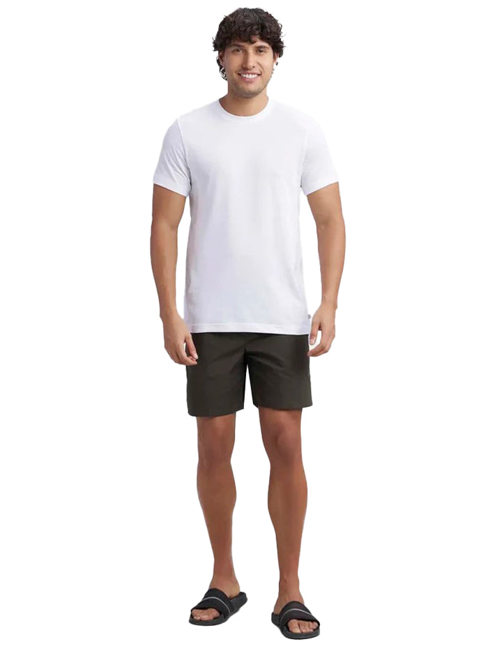 Men&#39;s Super Combed Cotton Half Sleeved Inner T-Shirt - White