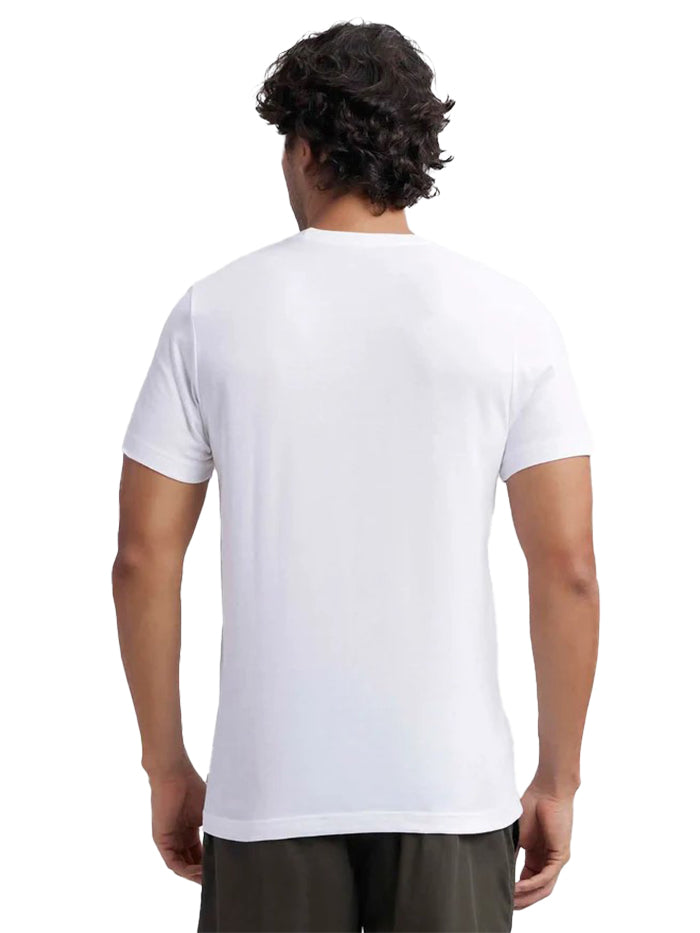 Men&#39;s Super Combed Cotton Half Sleeved Inner T-Shirt - White
