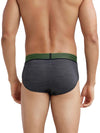 Men&#39;s Microfiber Mesh Elastane Stretch Performance Brief with StayDry Technology - Black