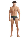 Men&#39;s Microfiber Mesh Elastane Stretch Performance Brief with StayDry Technology - Black