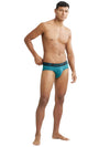 Men&#39;s Microfiber Mesh Elastane Stretch Performance Brief with StayDry Technology - Ocean Depth