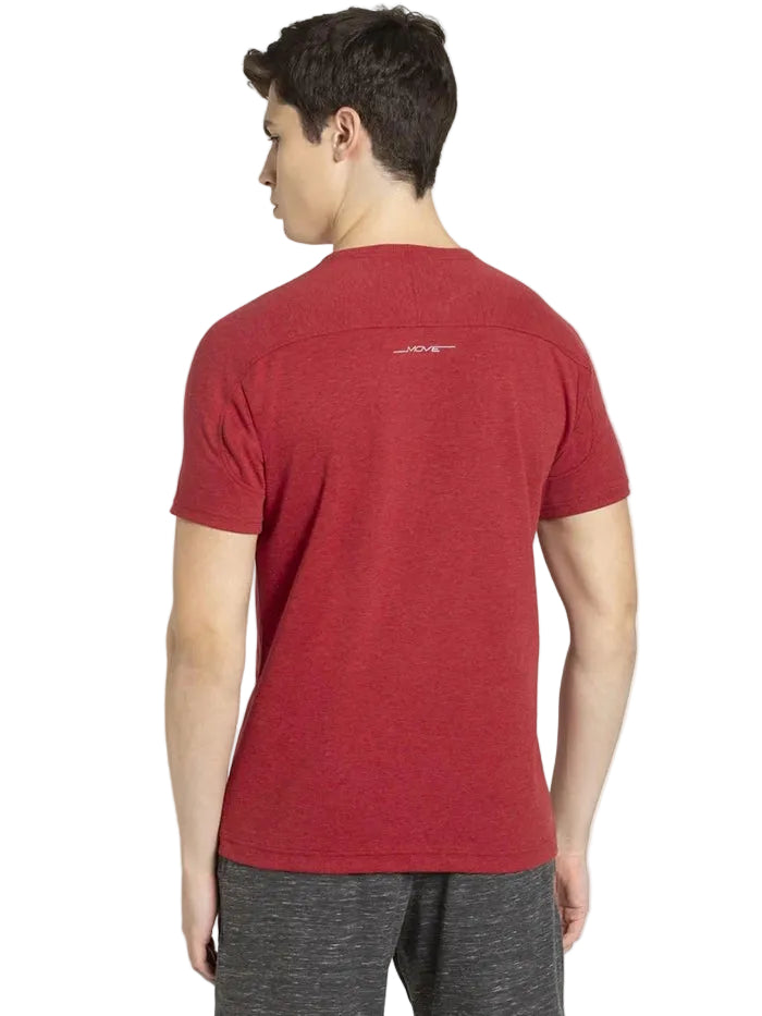 Men's Half Sleeve Brick Red T-Shirt