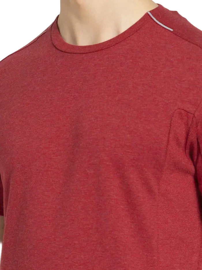 Men's Half Sleeve Brick Red T-Shirt