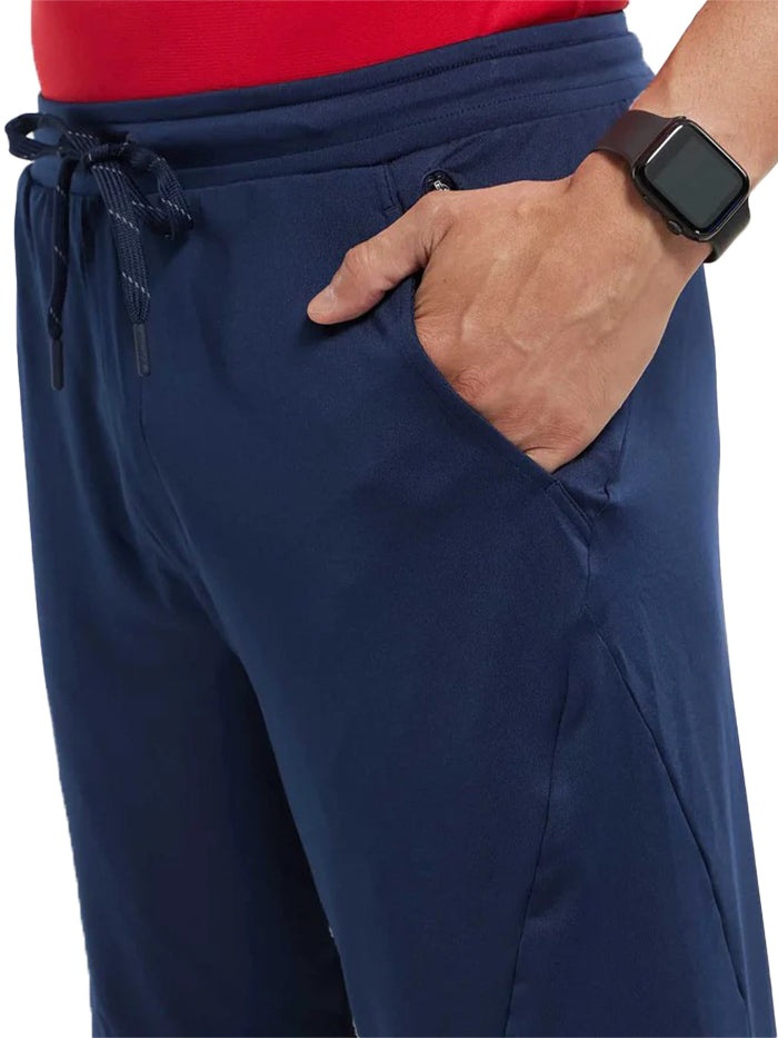 Men&#39;s Microfiber Elastane Stretch Solid Navy Shorts